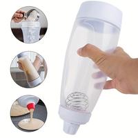 Gambar 1000ml Hand Cranked Batter Mixer Bottle with Scale Batter Dispenser Pancake with Whisk Ball Baked Goods Easy-Squeeze Design - white dari LinaaaRosmitaa@81 undefined 1 Tokopedia