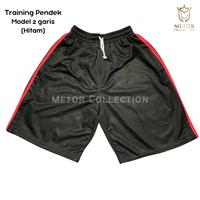 Gambar Celana Pendek Hitam Olahraga Model 2 Garis Merah Celana Olahraga Hitam Pendek Celana Sport Pria Celana Training Pendek Olahraga Celana Hitam Sport dari Metor Collection undefined 2 Tokopedia