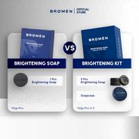 Gambar [ Affiliate ] [ISI 3 @20gr + SOAPCASE] BROMEN BRIGHTENING KIT | Sabun Wajah Kusam | Skincare Perawatan Pencerah Muka Cowok - BRIGHTENING KIT dari BROMEN STORE undefined 2 Tokopedia