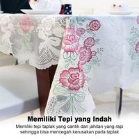 Gambar Luxury collection D41-C Taplak Meja Makan 3D Motif / Taplak Meja Anti Air Anti Minyak / Taplak Meja Makan Motif Emboss Elegan Ukuran 137cm x 200cm - Biru dari Luxury Collection Medan undefined 5 Tokopedia