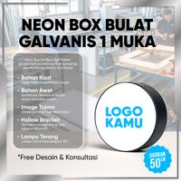 Gambar Neon Box Bulat uk 50cm 1 Sisi Galvanis Sudah Tinggal Pasang dari Profiber Lasercut undefined 1 Tokopedia