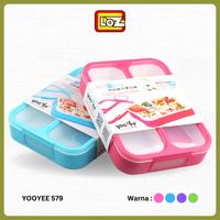 Gambar YooYee Lunchbox YY 579 Tempat Makan Sekat 3 Anti Tumpah - Pink dari LOZ INDONESIA undefined 2 Tokopedia
