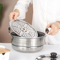 Gambar QME 12IN1 PANCI STEAMER SET STAINLESS ISI 5 PCS + 2PCS KUKUSAN PANCI BAHAN TEBAL PREMIUM/PANCI STAINLESS SET - panci dari oloshopp undefined 1 Tokopedia