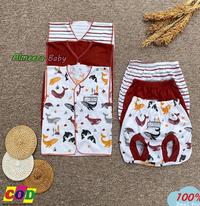 Gambar Paket Setelan Baju Bayi Newborn Isi 6 Pcs / 3 Baju Kutung dan 3 Celana Pop Bayi Usia 0-3 Bulan Series Maroon Almeera Baby and Kids dari Almeera Baby_NEW undefined 1 Tokopedia