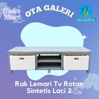 Gambar Rak Lemari Meja Tv 32 inc Bahan Rotan Sintetis Laci 3 Mini Susun Warna Warni Modern Furniture - REQUEST WARNA dari OTA GALERI_NEW undefined 3 Tokopedia