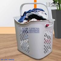 Gambar Keranjang Baju MPTL Tabitha Rak Binatu Laundry Basket Keranjang Troli Pakaian Rak Pengering dari Uno Living Furniture undefined 4 Tokopedia