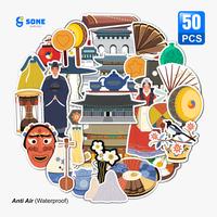 Gambar Stiker Pack Korean  Culture 4 Paper Vinyl Aesthethic untuk Buku Note Stationery dari Sone Variasi_NEW undefined 2 Tokopedia