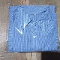 Gambar Tunik Kemeja Salur Terbaru 2025 Wanita Dewasa Muslim Atasan Panjang Katun Remaja Nyaman - m, biru dari Rasya store@12 undefined 3 Tokopedia