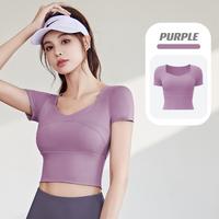 Gambar 【OXY】Yoga Short Sleeve Crop Top / Lengan Pendek Untuk Yoga Wanita 4780 (S/M/L) - Blue, S dari 99koutlet undefined 2 Tokopedia