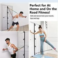 Gambar 5.1 M Free Installation Resistance Band Tension Rope Suspension Training Belt Fittings Door Clamp Multi-Section Door Anchor Belt - Black, 5.1M dari Diah lapak store undefined 3 Tokopedia