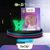 Gambar Jedai Butterfly Declip Original Gigi 5 ukuran 5cm Warna Glow In The Dark Series - Sparkling Grey dari Declip undefined 2 Tokopedia