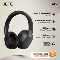 Gambar Headphone JETE SA2 Headset Bluetooth Super Bass Hi-Res Noise-Cancellation Earphone Gaming Wireless Anti Delay Spatial Audio 120 Hour Bantalan Lembut - Black dari JETE Indonesia undefined 1 Tokopedia