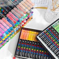 Gambar 12-120 Colors Acrylic Paint Pens Markers Brush Tip Paint Markers For Rock Painting Wood Canvas Stone,Christmas Gift DIY Crafts dari Constantina Shoop undefined 4 Tokopedia