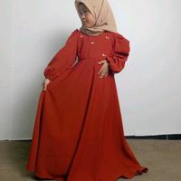 Gambar gamis aliya couple foul. lingkaran - xs, teracota dari Al syifashop undefined 3 Tokopedia