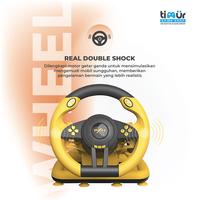 Gambar PXN V3 Pro Steering Wheel Racing Stir Setir PS3 PS4 PC Laptop Andorid IOS Xbx Series N-Switch Yellow Black dari Timur Game Shop undefined 5 Tokopedia