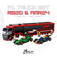 Gambar LEGO City 60445 F1 Truck with RB20 & AMR24 F1 Cars - Car Transporter Toy for Red Bull & Aston Martin Formula 1 Teams Set Including 2 Drivers & Race Simulator 1,086 Pieces Mainan Balok Susun Bricks Diecast Sports Car Vehicle Collection Toy Gifts Collectors dari LM Modelcars undefined 1 Tokopedia