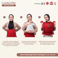 Gambar Gendongan Bayi - CUDDLEME Lite Carrier Solid 4 Bulan - 3 th M Shape 2 Posisi Depan Belakang - Solid Black dari Cuddleme Official Shop undefined 4 Tokopedia