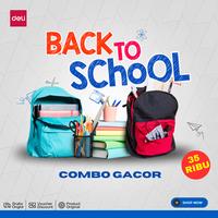Gambar [BTS Combo Gacor] Buku tulis/Gel pen/Pensil Set/Set Penggaris/Notes/Highlighter/Correction Tape/Calculator Biru Hitam Merah Stationery - Paket Menulis 2 dari Deli.Indonesia undefined 1 Tokopedia