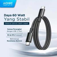 Gambar ACMIC PDC100e Power Delivery (PD) 100cm Cable USB Type C to USB Type C dari ACMIC Indonesia undefined 4 Tokopedia