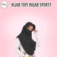 Gambar Hijab Sporty Topi Niqab Instan Jersey Jilbab Topi Nikab Sporty Dewasa Kerudung Langsung Model Baru - navy dari MURVI HIJAB INDONESIA undefined 5 Tokopedia