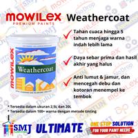 Gambar Cat Tembok Eksterior MOWILEX WEATHERCOAT warna tinting ukuran 2,5L - Warna Custom A dari SMJ Duta Mas undefined 1 Tokopedia
