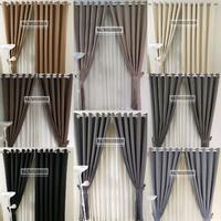 Gambar Gorden Blackout Polos Tanpa Serat Premium Gordeng Hordeng Gordyn Polos Jendela & Pintu - Coklat Milo, L 140 cm x T 220 cm dari NAZMI GORDEN undefined 1 Tokopedia