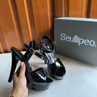 Gambar high heels 12cm glossy premium - hitam, 35 dari seullipeo. undefined 2 Tokopedia