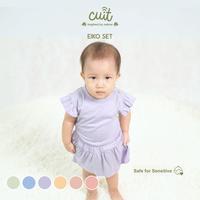 Gambar [SPECIAL LIVE] CUIT Baju Setelan Baju Anak Baju Bayi Perempuan Eiko Set 3 Bulan-2 Tahun - Apricot Blush, S (3-6 Bulan) dari CUIT BABYWEAR undefined 2 Tokopedia