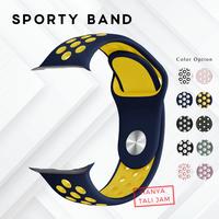 Gambar [TALI JAM] Smart Watch Strap for Series ULTRA 9 8 7 6 5 4 3 2 1 SE Sporty Band Accessories Rubber Karet Silikon - Ungu Pink, 38/40/41mm dari OVCA Collections undefined 1 Tokopedia