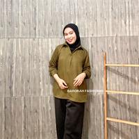 Gambar ATASAN WANITA / YURI TOP BLOUSE / BLOUSE WANITA - HITAM dari BarokahFashion89 undefined 3 Tokopedia