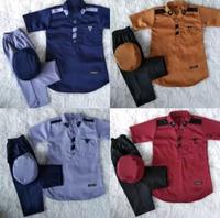 Gambar SETELAN KOKO RAFAEL ANAK LAKI-LAKI//PAKAIAN MUSLIM ANAK LAKI-LAKI UNTUK UMUR 1-10 TAHUN SUDAH SATU SET (BAJU + CELANA + PECI) KATUN - NAVY, 6-12 Bulan dari RAHNI KIDS STORE03 undefined 1 Tokopedia