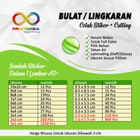 Gambar EXPRESS Cetak Stiker DIE CUT A3+ | Vinyl / Chromo Cutting Putus A3+ | Die Cut Label | Print Stiker Vinyl / Chromo Murah - Chromo Glossy, Die Cut dari Printnesia Digital Printing undefined 5 Tokopedia