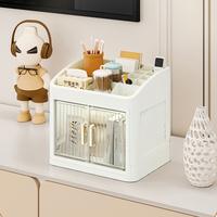 Gambar Kotak Penyimpanan Kosmetik Rak Meja Kosmetik Premium /Rak Organizer Make Up 2 Pintu Box Storage Makeup Akrilik Transparan| Lemari Storage Multi Lapis Transparan - putih dari HOKKY-SHOP undefined 1 Tokopedia