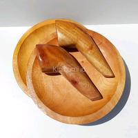 Gambar Cobek Ulek Kayu Ulekan Uleg Sambal - diameter 20 cm dari Kinibumi undefined 4 Tokopedia