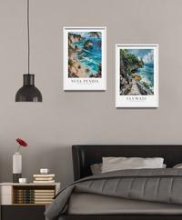 Gambar Minimalist Wall Decor with Bali's Scenic Tourist Panorama - 142E, Frame Putih dari Homihose Home Decor undefined 5 Tokopedia