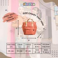 Gambar PREMIUM Himeku TIMY MINI 3 in 1 Totepack - Tas Kecil Multifungsi - Backpack Totebag Handbag - Ransel Kanvas Wanita - Blue dari To The Bone Store undefined 3 Tokopedia