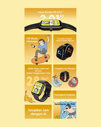 Gambar [Exclusive Kokopanci ] oraimo Watch 5 max Smartwatch [OSW-804] Layar 2.01'' Bluetooth Tahan Lama Tahan Air Debu Layar Monitor Amoled 100+ Mode Olahraga Large Screen Wireless Call Long Battery Life IP68 Waterproof - OSW-804 BLACK dari oraimo Authentic Store undefined 3 Tokopedia
