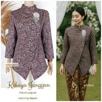 Gambar Atasan Kebaya Janggan Fukuro Kebaya Modern terbaru Outfit Wisuda Remaja Baju Pesta Kondangan Pernikahan Kebaya Lamaran Tunangan - Dusty, Atasan Kebaya Saja Size S  dari Solo Batik Store_NEW undefined 5 Tokopedia