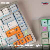Gambar MCHOSE Z75S / Z75-S / Z-75-S 75% Layout Metal Top Cover Wireless Tri-Mode Mechanical Keyboard - Gaming Keyboard - Grey & Blue, Cabbage Tofu V2 Switch dari GOODGAMINGSHOP undefined 5 Tokopedia