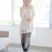 Gambar SUMBA BLOUSE + ROK / KEBAYA WISUDA /  KEBAYA WANITA MODERN - white, ld 88 dari Sundayme store undefined 3 Tokopedia