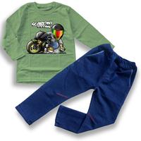 Gambar Setelan baju anak 3,5-14 tahun laki laki lengan panjang bahan cotton premium motif keren - Merah Avenger+Jeans, M (3,5-4 Tahun) dari Darell Kids Store undefined 2 Tokopedia