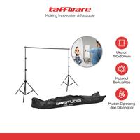 Gambar TaffSTUDIO Bracket Stand Backdrop Foto Studio Aluminium 190x300cm - BS-300 dari Taffware Official Store undefined 1 Tokopedia