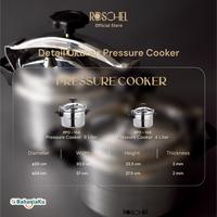 Gambar [Exclusive Susanti.wjy] Roschel Pressure Cooker High Grade Aluminium 3003 Panci Presto 8 Liter Induksi RPO-108 - Pressure 8L dari Roschel Home undefined 4 Tokopedia