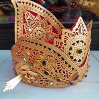 Gambar Mahkota gelungan tari margapati bali bahan karton bahan kulit sapi - Karton Solex dari Made Sukawati undefined 5 Tokopedia