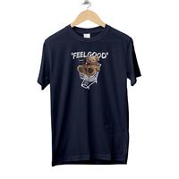 Gambar Kaos Distro Anime Beruang Bear Feeling Good Cotton Combed 30s - HITAM, S dari FPC ID undefined 2 Tokopedia