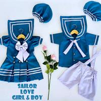 Gambar KOSTUM SAILOR ANAK/KOSTUM PELAUT ANAK/KOSTUM PROFESI ANAK/BAJU PELAUT ANAK/KOSTUM PHOTOSHOOT ANAK - Newborn, putih cowok dari KOSTUM ANAK UNIK undefined 4 Tokopedia