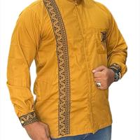 Gambar KOKO MOTIF ACEH KERAWANG ORIGINAL PREMIUM KUALITAS NOMOR 1  Lembut Nyaman Baju Panjang Pria Dewasa Katun Toyobo Muslim - Hitam Gold, S dari Sulthan Store Aceh_NEW undefined 4 Tokopedia
