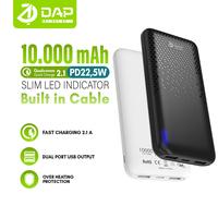 Gambar DAP PowerBank  10.000mAh D-PB101 // 2.1A Dual Input Port Type C & Micro USB Original Fast Charging - Garansi Resmi 1 Tahun Hitam - HITAM dari DAP Indonesia Official Store undefined 2 Tokopedia