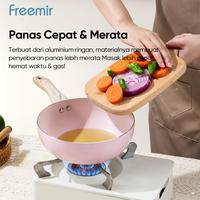 Gambar [Crehom] freemir Wajan Cekung Pink 20 cm Wajan Anti Lengket Anti Mengelupas Penggorengan PFOA Free Goreng/Rebus/Tumis/Panggang Batu Granit Panci Serbaguna Kitchenware Premium dari freemir Jabodetabek undefined 4 Tokopedia