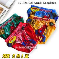 Gambar Grosir 12 Pcs ( 1 lusin ) Celana Dalam Anak Cowok Motif Kartun Katun Fashion xl 4-5 tahun - 6 pcs size S dari K-touchStore undefined 4 Tokopedia